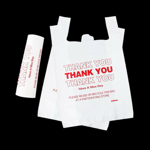 Tùy chỉnh in trong suốt nhiệm vụ nặng nề PE mua sắm túi không thấm nước bên gusset thiết kế cho siêu thị bao bì - Product Image 1