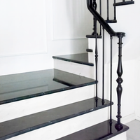 Solide Moderne Minimalistische Treppengeländer, 14mm X 950mm, Hergestellt aus Schwarzem Eisen oder Aluminium-Magnesium-Legierung, Geeignet für Innenbereiche von Villen