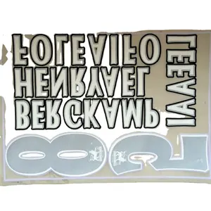 Nhà Máy Trực Tiếp Nhựa Bóng Đá <span class=keywords><strong>Jersey</strong></span> Chữ Cái Và Số Đàn Loại In Ấn Trên Giấy - Product Image 1