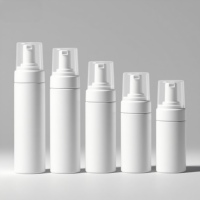 Bouteille d'emballage de stock cosmétique blanche 100ml 120ml 150ml 200ml 250ml pompe distributeur de mousse pompe à savon liquide moussant