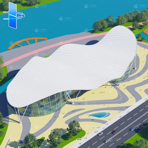 Personalización de Fábrica, Estructura de Acero para <span class=keywords><strong>Arquitectura</strong></span> Exterior, Estructura de Membrana de Acero para Estadios, Estructura de Acero para Edificios - Product Image 6