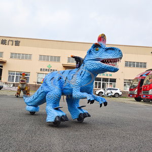 Parc d'attractions Dinosaur World, <span class=keywords><strong>voiture</strong></span> électrique télécommandée animatronique en forme de <span class=keywords><strong>dinosaure</strong></span> pour enfants - Product Image 6