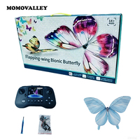 Momovalley Kupu-kupu Terbang LED Realistis RC Bionic Ornithopter Drone Mainan Remote Control untuk Festival Luar Ruangan dan Pertunjukan Panggung