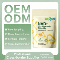 Capsules NAD+ HYT OEM à Marque Blanche 2000mg Resvératrol TMG – Complément Anti-Âge pour l'Énergie Cellulaire – 2 Capsules/Portion