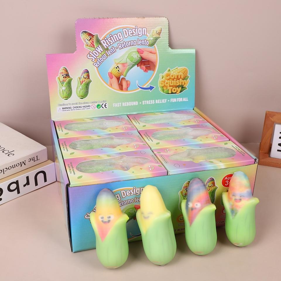 Crispy Corn Simulation Corn-Crunchy Squishy Stress-Relief Toy Soft ...