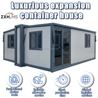 Vente en gros de maisons préfabriquées en conteneurs de 20 pieds, 30 pieds, 40 pieds, extensibles, pliables, modulaires pour habitation et bureau