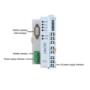 Codesys PLC โมดูลควบคุมหลักความถี่หลัก180เมตรตรรกะโปรแกรม PLC พร้อม RS485 RS232 8DI อินเตอร์เฟซ