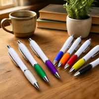 Stylos à bille personnalisés avec logo, vente en gros, stylos à bille pour l'école, cadeaux promotionnels en plastique