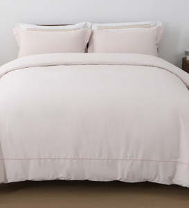 Soft Luxurious Polyester Bedding Ensemble Light Pink 7A Protection <b>Bed</b> Set with Multi Size Deep Pocket Fitted Sheet for Quick - Product Image 1