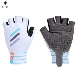 Breathable Bike Gloves Breathable Cycling Bike Gloves Padded Half Finger Bicycle Gloves Shock-Absorbing Anti-Slip MTB Road Sport Gloves For Men Women