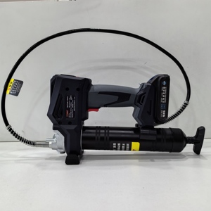 <span class=keywords><strong>Pistolet</strong></span> à graisse sans fil professionnel industriel 20V 2A <span class=keywords><strong>Batterie</strong></span> 500 CC Baril 10 000 PSI Pression Réglable 2 Vitesses Flexible 100cm - Product Image 2