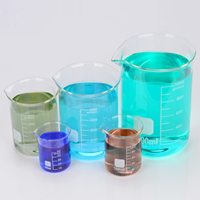 Béchers gradués en verre borosilicate à faible profil de 50 ml/100 ml/250 ml/500 ml/1000 ml