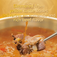 Base de soupe au bœuf de qualité supérieure pour les partenaires de la restauration, à base d'os de bovins jaunes sélectionnés, bouillon riche et savoureux pour fondue.