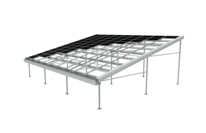 BIPV Mount Steel Carport Sistema impermeable con marco de metal inoxidable de montaje en el suelo Toldo de garaje - Product Image 3