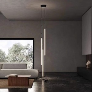 Italian Karman LED Long Adjustable Height Dining Room Chandelier Minimalist Modern Style Warm White Light Loft Villa Stairwell - Product Image 1