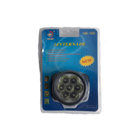Linterna Frontal Hb 188 con Luz LED Blanca, Funciona con Pilas AA, Ideal para Actividades al Aire Libre, Portátil, Cuerpo de Plástico, Fabricada en China, Modelo 05901