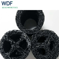 Caniveau de drainage 3D en plastique géocomposite à haut débit pour les projets modernes de construction routière et d'aménagement paysager