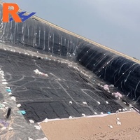 Géomembrane HDPE pour biodigesteur, décharge, barrage, étang, pisciculture, 1 mm, 1,5 mm, 2 mm