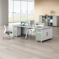 Bureau de direction ergonomique convertible de luxe moderne en MFC avec rangement, mobilier commercial