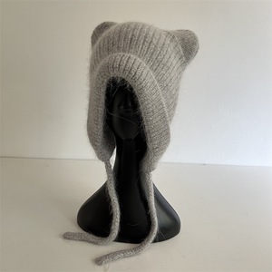 Bonnet d'<span class=keywords><strong>oreille</strong></span> mignon pour <span class=keywords><strong>femme</strong></span> Chapeaux Cozy Warm Winter Ear Cover Skull Caps - Product Image 1