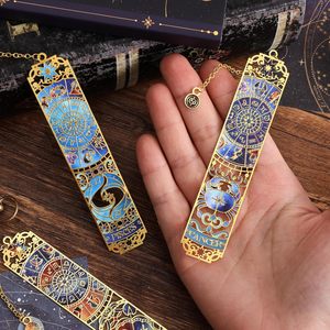 Segnalibro in Metallo Dorato con <span class=keywords><strong>Segni</strong></span> Zodiacali e Astrologici, Regalo a Tema <span class=keywords><strong>Oroscopo</strong></span> per Uomini, Donne, Ragazze, Studenti e Amanti <span class=keywords><strong>dei</strong></span> Libri, Basso MOQ - Product Image 5