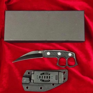 มีดพกพาคุณภาพสูง Black Bee ปรับแต่งได้ มีดต่อสู้ใบมีดคงที่ทำจากเหล็กสแตนเลส ด้ามจับพลาสติก พร้อมปลอกมีด - Product Image 4