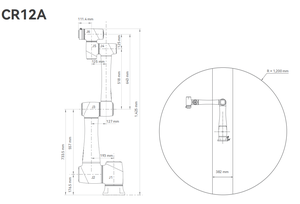 Brazo Robótico de Servicio Pesado con Capacidad de Carga de 12 kg, CR12A, Robot Colaborativo de 6 Ejes, Alcance de 1.2 m para Manipulación y Ensamblaje CNC - Product Image 6