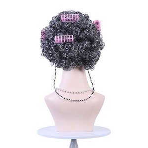 Accessoires de fête d'Halloween, cosplay, femme âgée amusante, accessoires de femme âgée, grand-mère, perruque de grand-mère, CARR-032 - Product Image 2