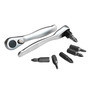 Juego de Llaves de Trinquete Mini de 72 Dientes de 1/4, Llave de Trinquete de Liberación Rápida, Destornillador de Trinquete, Juego Multifuncional de Puntas Planas y Cruzadas - Product Image 3