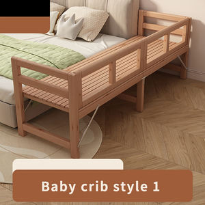 Di alta qualità a due passi regolabile in legno massiccio bambino bambino letto Design moderno culla <span class=keywords><strong>per</strong></span> la crescita dei bambini <span class=keywords><strong>accessori</strong></span> camera da letto - Product Image 2