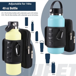 Housse de bouteille isotherme magnétique pour salle de sport, en néoprène, pour gourde de sport, <span class=keywords><strong>sac</strong></span> universel pour téléphone portable et cartes, pour gobelet isotherme 40OZ, en matériau de plongée, avec motif lettre - Product Image 3