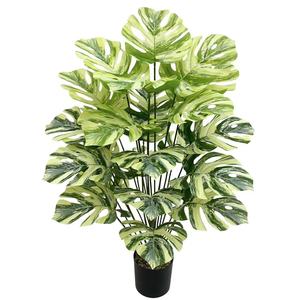 Planta Artificial Monstera Deliciosa de 33 Pulgadas de Alto, Hojas Decorativas Divididas, Planta Artificial Tipo <span class=keywords><strong>Queso</strong></span> Suizo, Palmera Tropical Artificial - Product Image 4