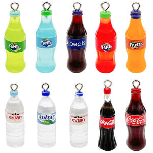 เรซิ่นจำลองรูปทรงขวดน้ำแร่สามมิติ 10 ชิ้น สำหรับทำสร้อยคอ ต่างหู พวงกุญแจ และเครื่องประดับอื่นๆ - Product Image 5