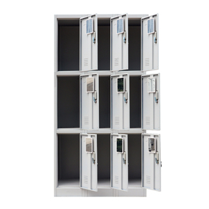 3 Layer 9 Doors China Factory Direct Sale Personal <strong>Lockers</strong> / <strong>Diy</strong> 3-tier 9 Compartments Steel Cabinet Clothes <strong>Locker</strong> - Product Image 3