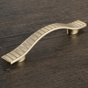 Vintage Striped Brass Cabinet Pull <strong>Knobs</strong> Textured Zinc Alloy Drawer Handles Antique Gold for Kitchen Cupboard Wardrobe <strong>Door</strong> - Product Image 2