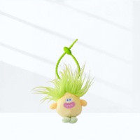 Porte-clés mousqueton en peluche amusant, mignon et original, breloque de sac monstre coloré, animal en peluche créatif, mini jouet doux écologique, cadeau pour