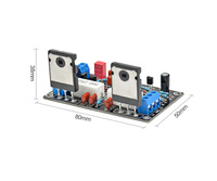 100W ses amplifikatörü kurulu HIFI Mono kanal amplifikatör çift DC35V hoparlör ev sineması DIY 2SC5200 + 2SA1943