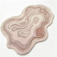 Conception personnalisée de tapis bicolores. Tapis doux imperméables à texture simili cuir. Convient aux chambres d'enfants