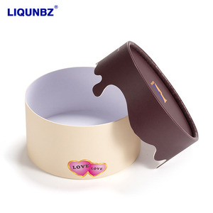 Özelleştirilmiş biyobozunur benzersiz tasarım kişilik kesme bıçağı silindirik karton kutu kek ambalajı karton kağıt tüp - Product Image 2