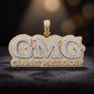 Nuevo Diseño Anillos de Oro 14K con Incrustaciones de Moissanita VVS y Colgante, Joyería Hip-Hop para Hombre, Colgantes y Dijes de Plata RB Gems PEN3STR - Product Image 3