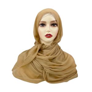 Pañuelo para la Cabeza de Voile de Polialgodón Premium, Pañuelos Lisos de Poliéster, Chal de Punto Jersey Listo para Usar, Dupatta Katun, Pañuelos para la Cabeza para Mujer - Product Image 5