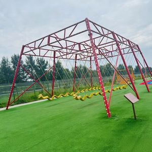 Redes de Cuerda de <span class=keywords><strong>Arco</strong></span>íris de Tres Capas, Equipo de Juegos para Interiores y Exteriores, Venta al por Mayor, Equipo de Juegos para Niños - Product Image 3