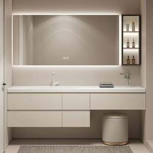 Mueble de Baño Moderno y Sencillo de Alta Gama con Espejo Rectangular - Product Image 2
