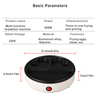 Produits tendance 2026 Nouveauté Grille-pain électrique pour le petit-déjeuner pour la maison Pizza Œuf Crêpe Mini hamburger Gaufres Machine