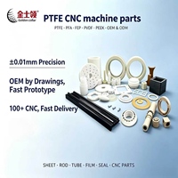 Pièces en PTFE usinées CNC de précision sur mesure, composants moulés résistants aux produits chimiques pour pompes et joints