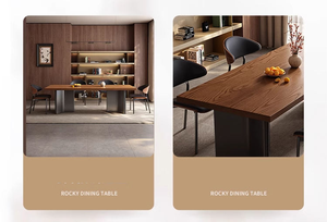 Ensemble de <span class=keywords><strong>table</strong></span> à manger carrée en bois de luxe moderne de <span class=keywords><strong>haute</strong></span> qualité, <span class=keywords><strong>6</strong></span> places, assemblé, pour <span class=keywords><strong>cuisine</strong></span> et salle à manger - Product Image 4