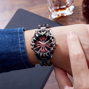 Relojes de Pulsera Vantage Fashion Creativos y Únicos Estilo Y2K con Diseño de Garra de Alabastro para Hombre, Reloj de Cuarzo Resistente al Agua con Fecha para Hombre, Estilo Gótico Punk - Product Image 5