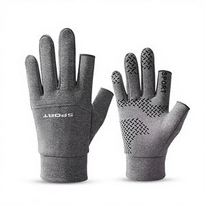 Gants de sport jacquard à doigts complets de haute qualité, chauds, en velours, imperméables, résistants au froid, antidérapants pour le cyclisme, la pêche et les activités de plein air - Product Image 1