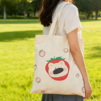 Sac fourre-tout en toile tendance avec motif panda pour étudiants, idéal pour la saison des diplômes, en stock, écologique et personnalisable – Meilleures ventes