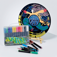 Bestationery – Nouveauté ! Marqueurs acryliques permanents professionnels de Chine, 36 couleurs, pointe pinceau, pour art et graffiti – Lot promotionnel